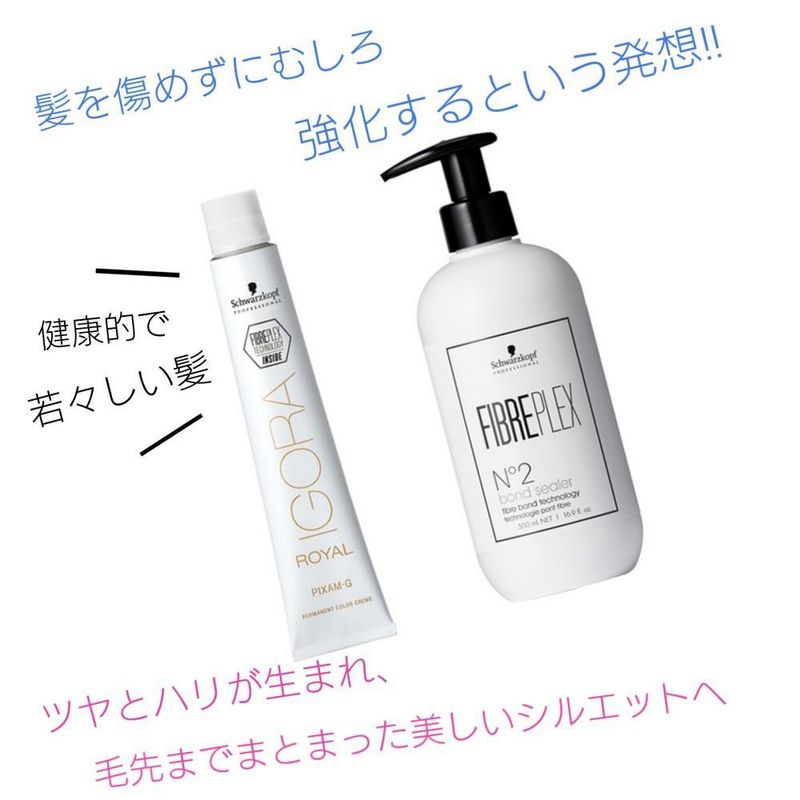 ☆新発想の白髪染め・ファイバープレックスカラーとは？髪を保護し