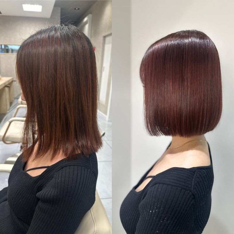 横浜で叶える髪質改善カラー&ボブ｜ヘアカタログ Ash 桜木町店 岡部